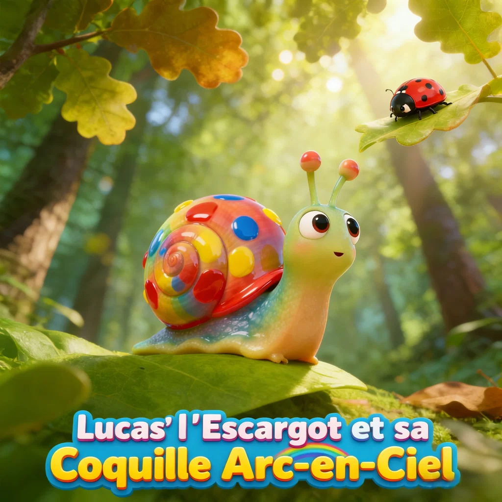 Lucas l'Escargot et sa Coquille Arc-en-Ciel