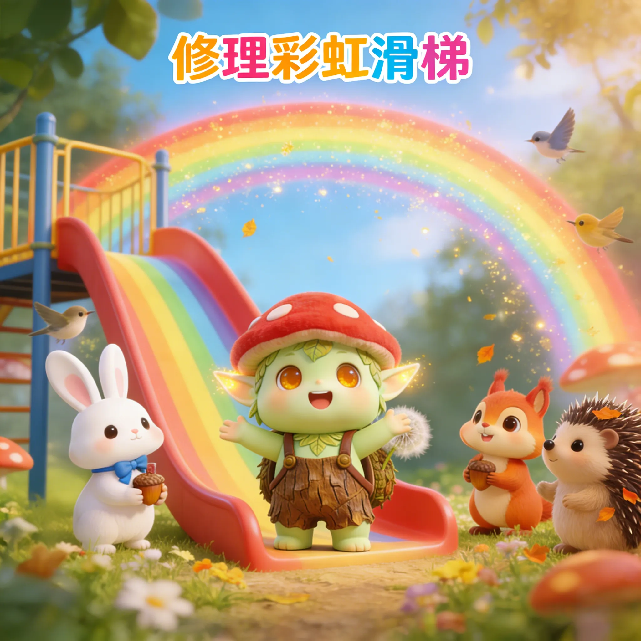 修理彩虹滑梯