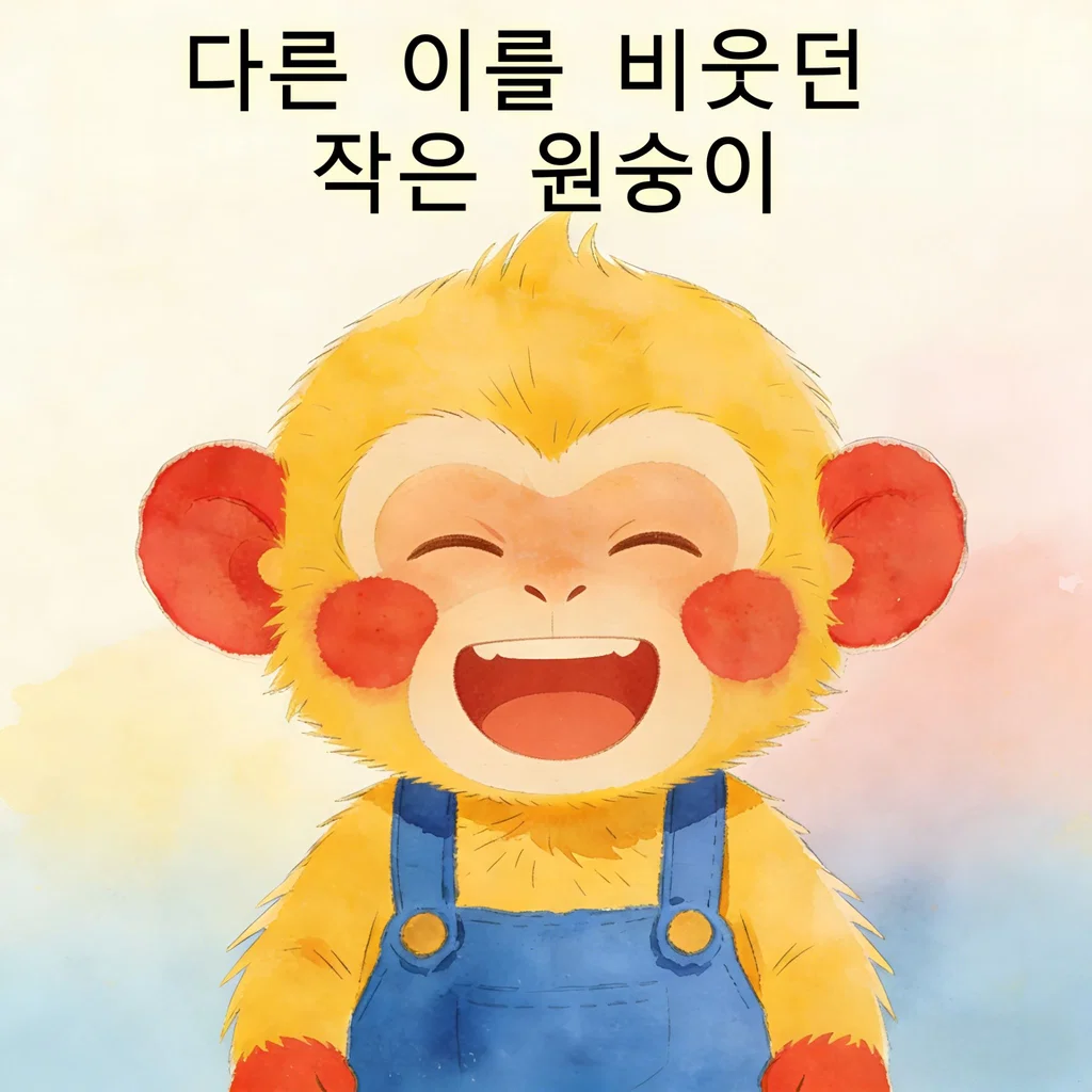 다른 이를 비웃던 작은 원숭이