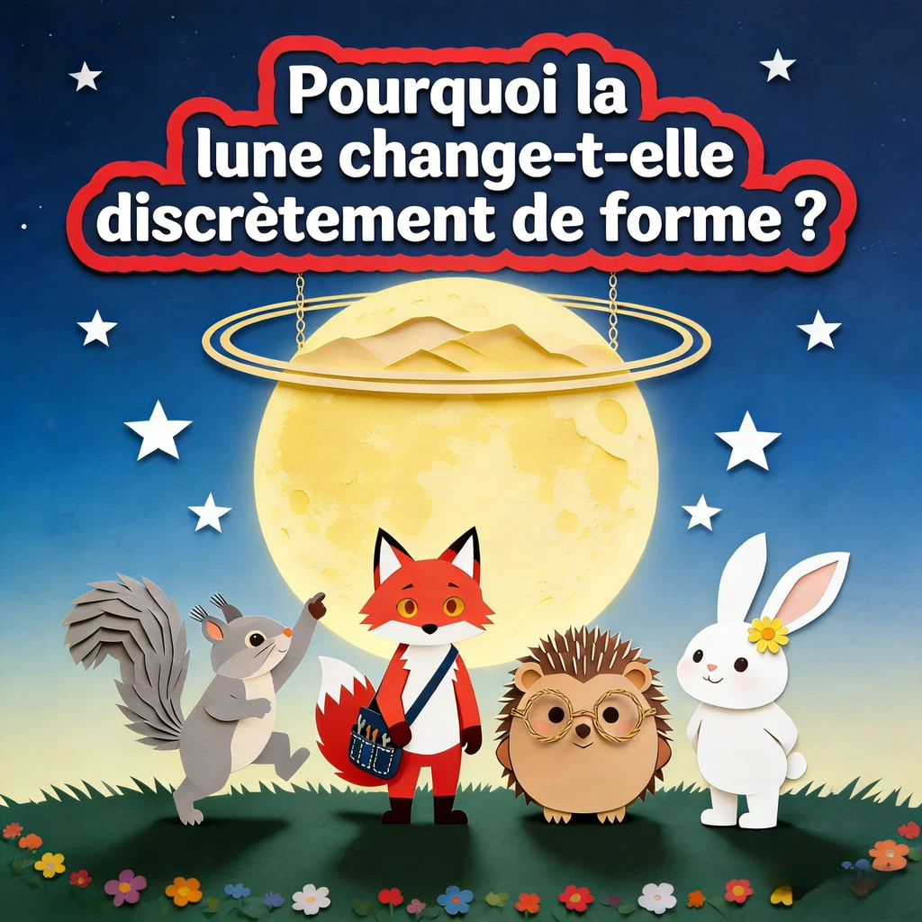 Pourquoi la lune change-t-elle discrètement de forme ?