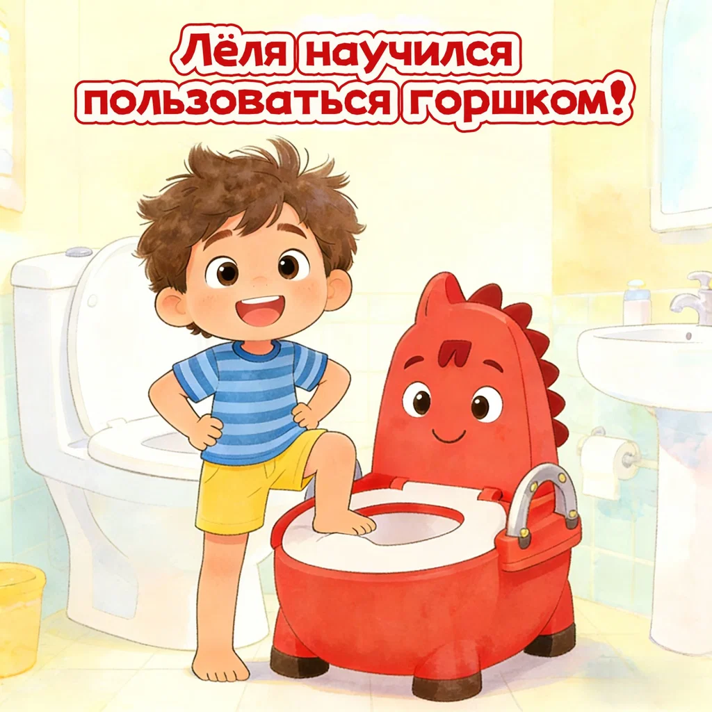 Лёля научился пользоваться горшком!