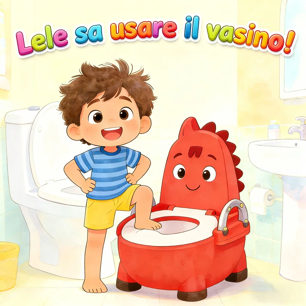 Lele sa usare il vasino!