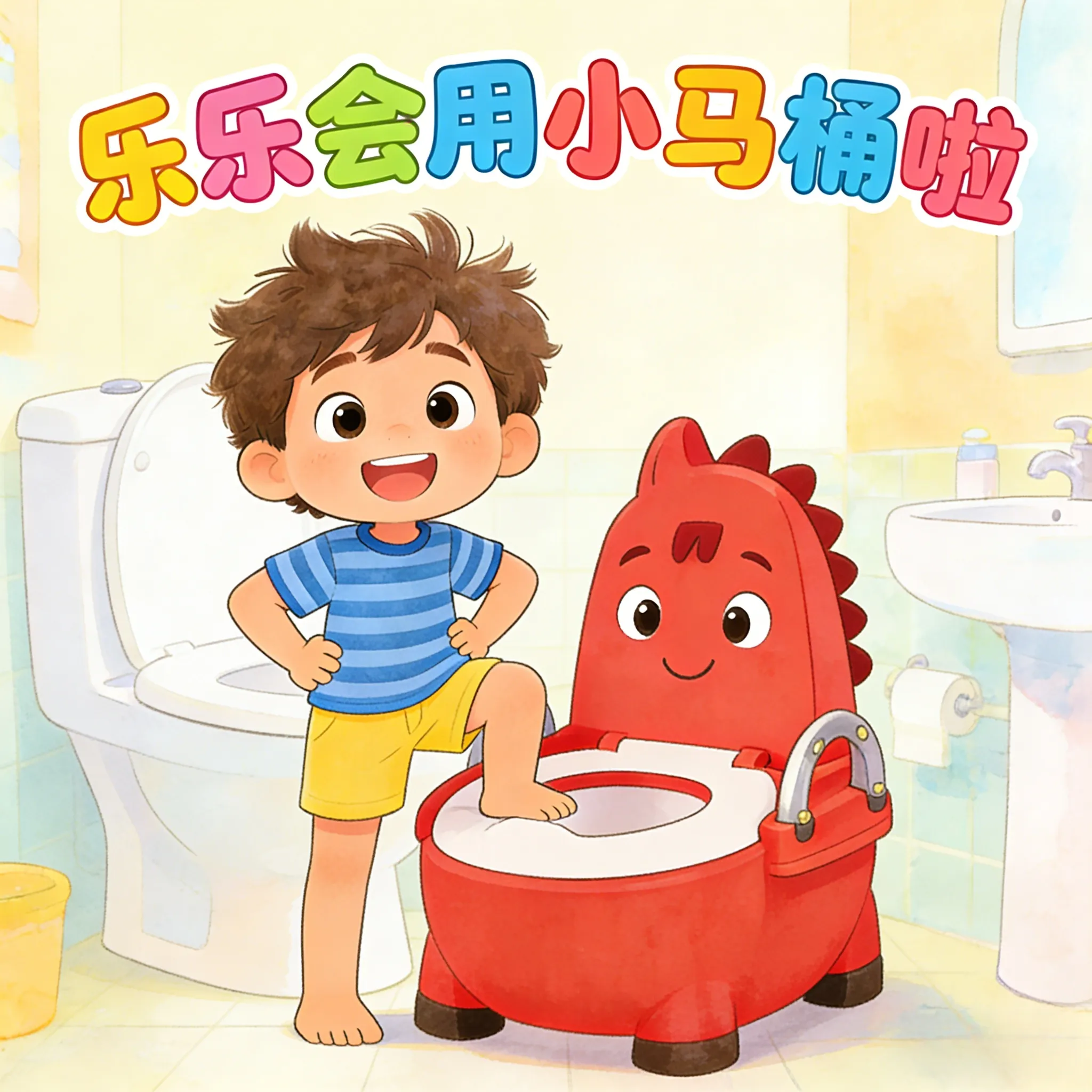 乐乐会用小马桶啦