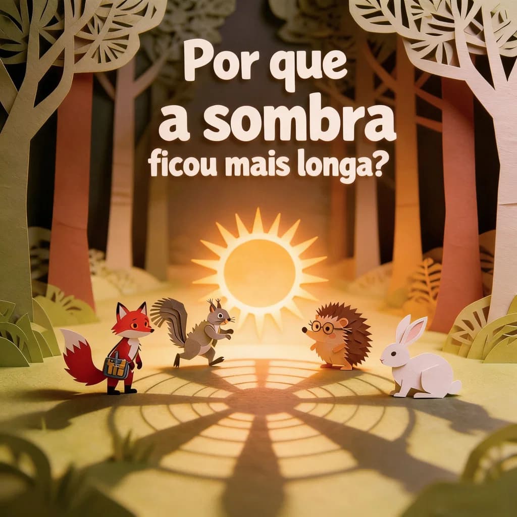 Por que a sombra ficou mais longa?