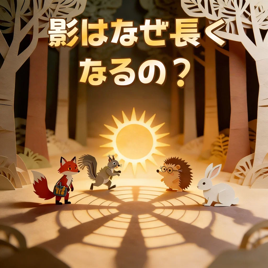 影はなぜ長くなるの?