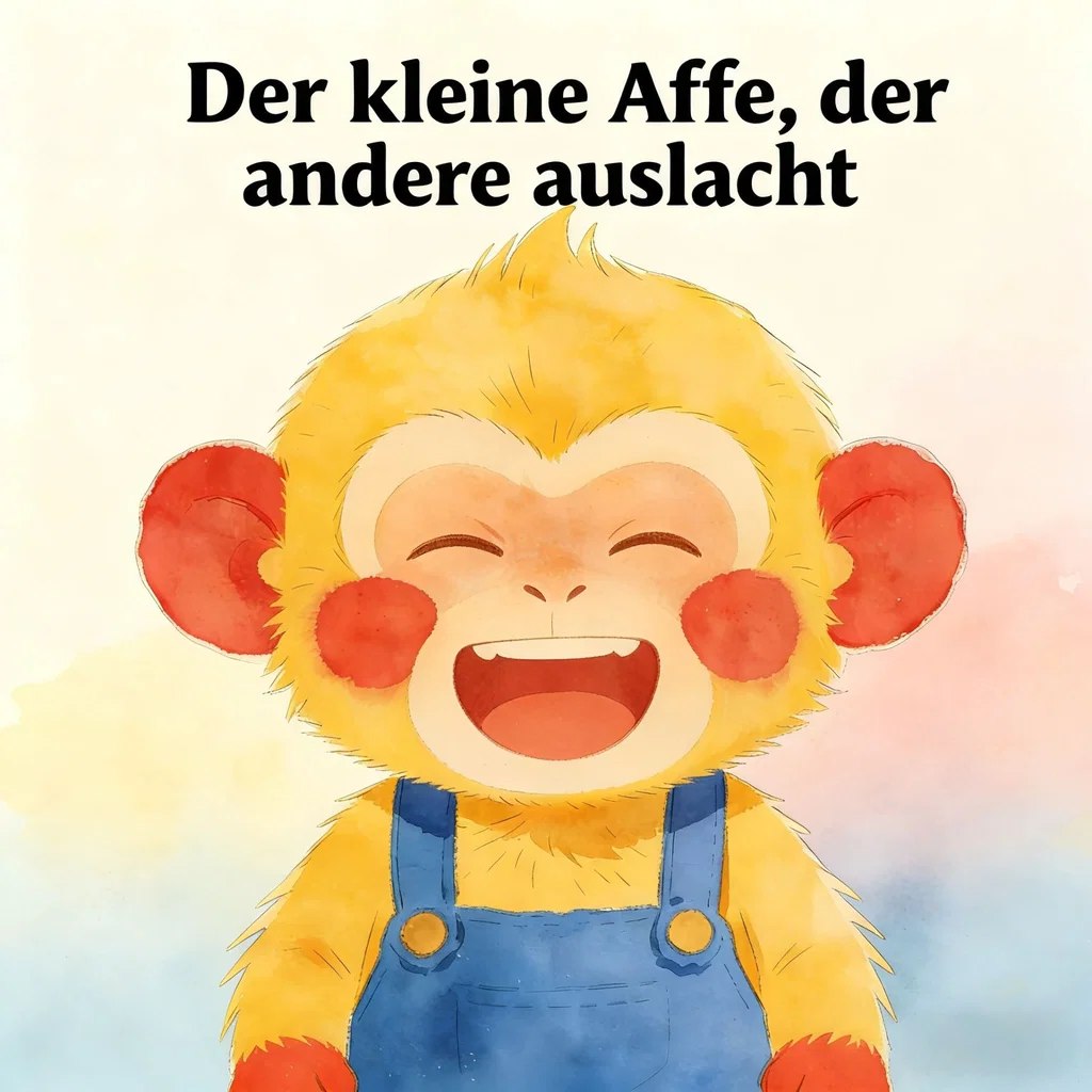 Der kleine Affe, der andere auslacht