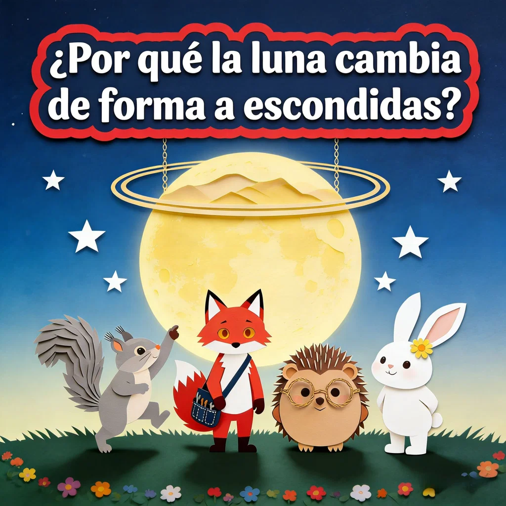 ¿Por qué la luna cambia de forma a escondidas?