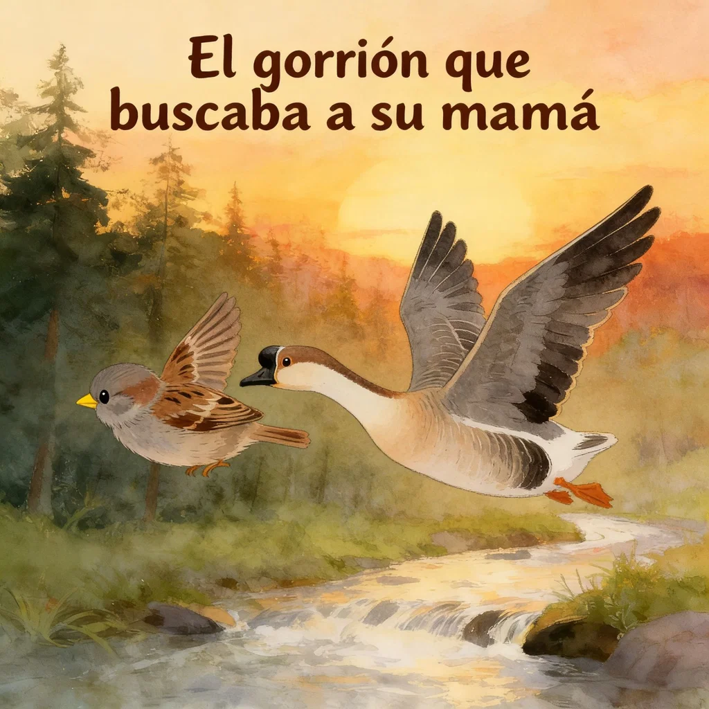El gorrión que buscaba a su mamá