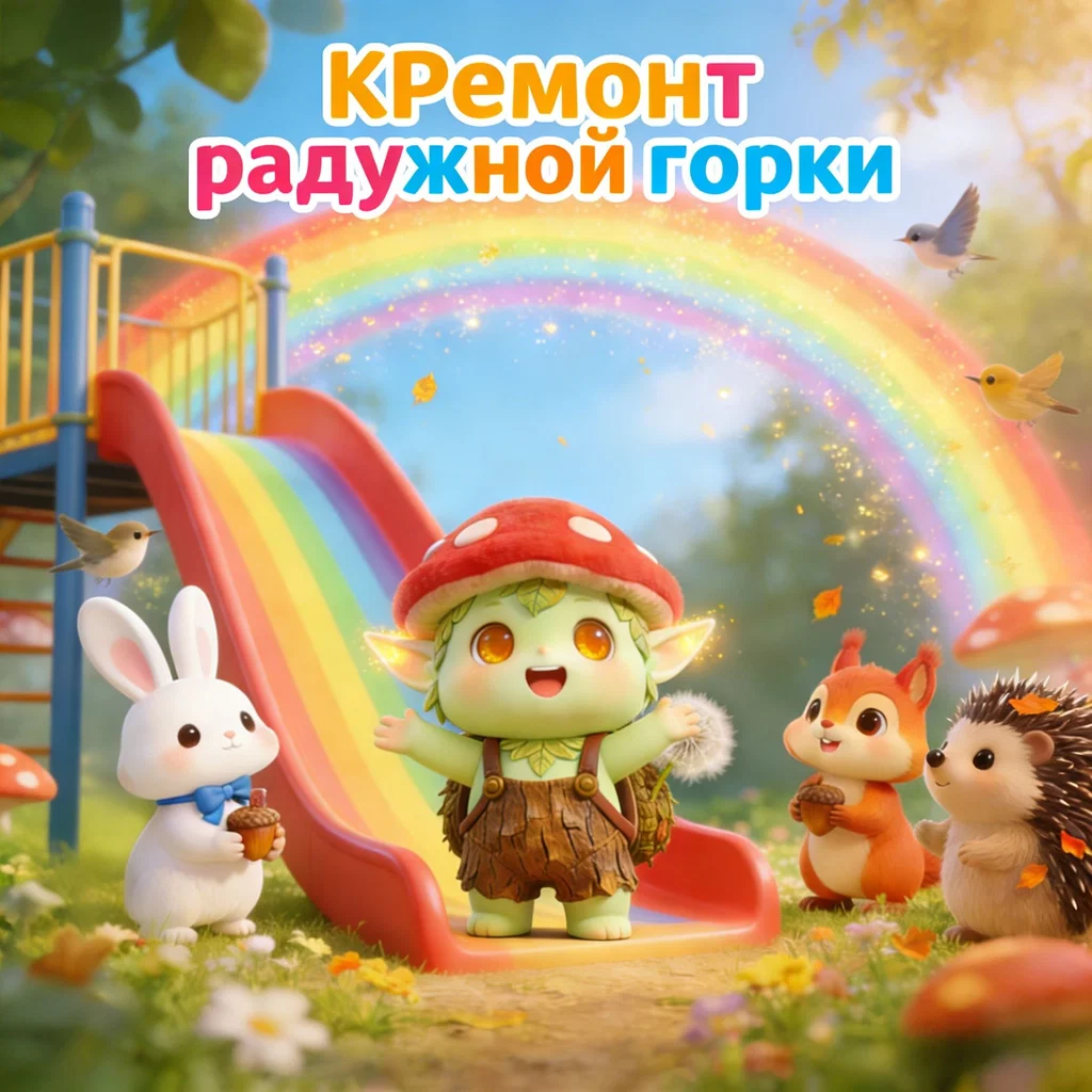 Ремонт радужной горки