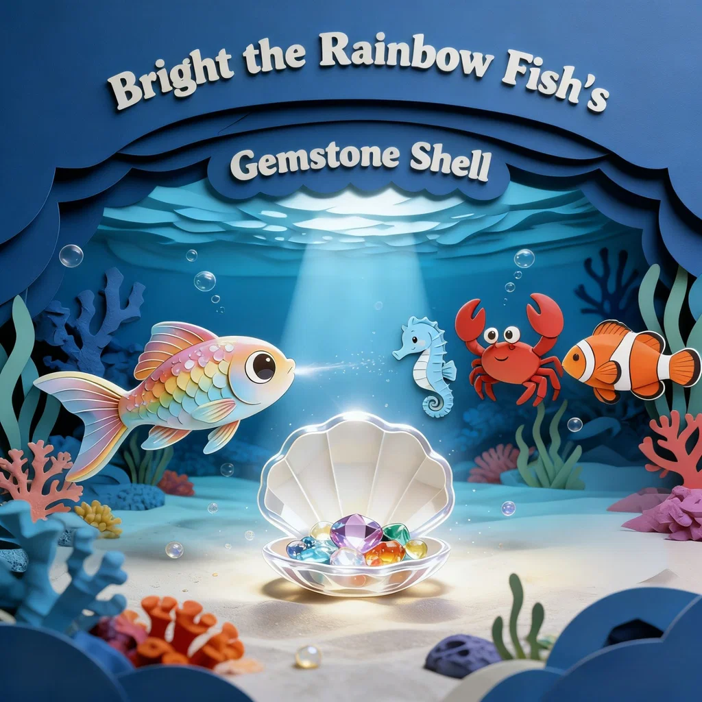 Bright the Rainbow Fish's Gemstone Shell