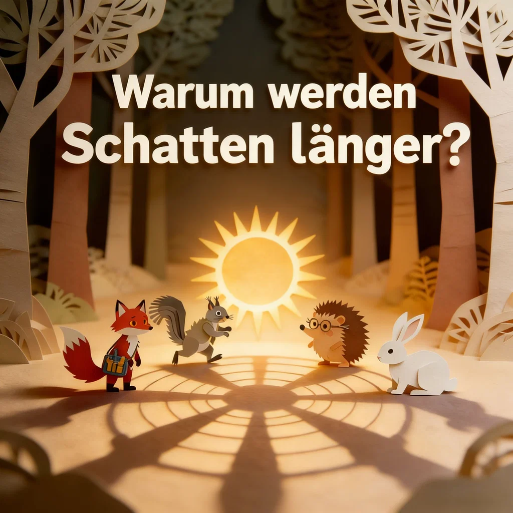 Warum werden Schatten länger?