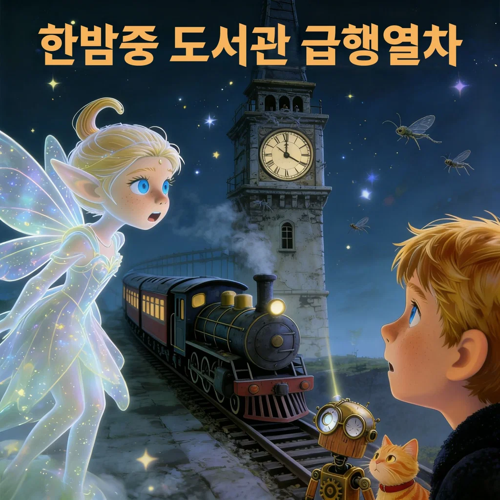 한밤중 도서관 급행열차