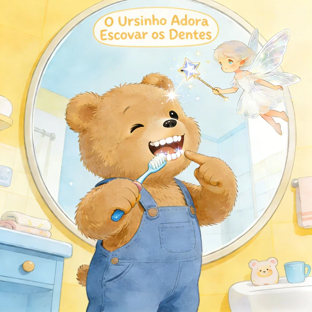 O Ursinho Adora Escovar os Dentes