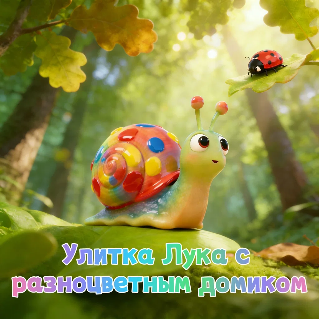Улитка Лука с разноцветным домиком