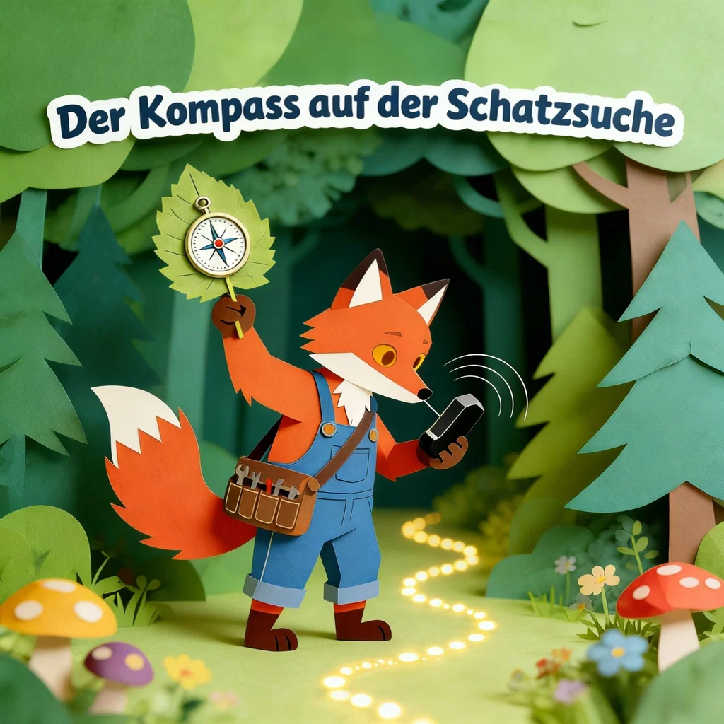 Der Kompass auf der Schatzsuche