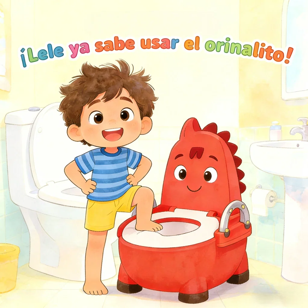 ¡Lele ya sabe usar el orinalito!