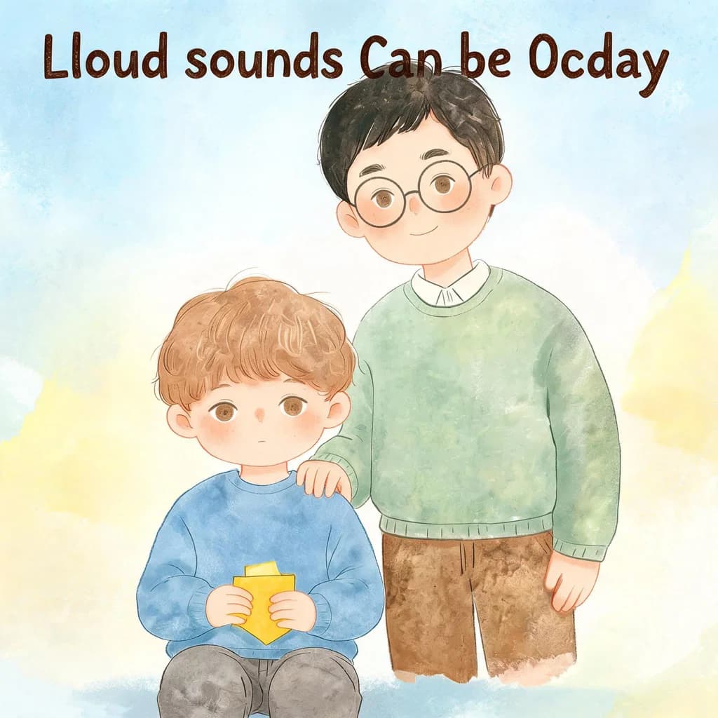Loud Sounds Can Be Okay - an AI-generated children's storybook cover