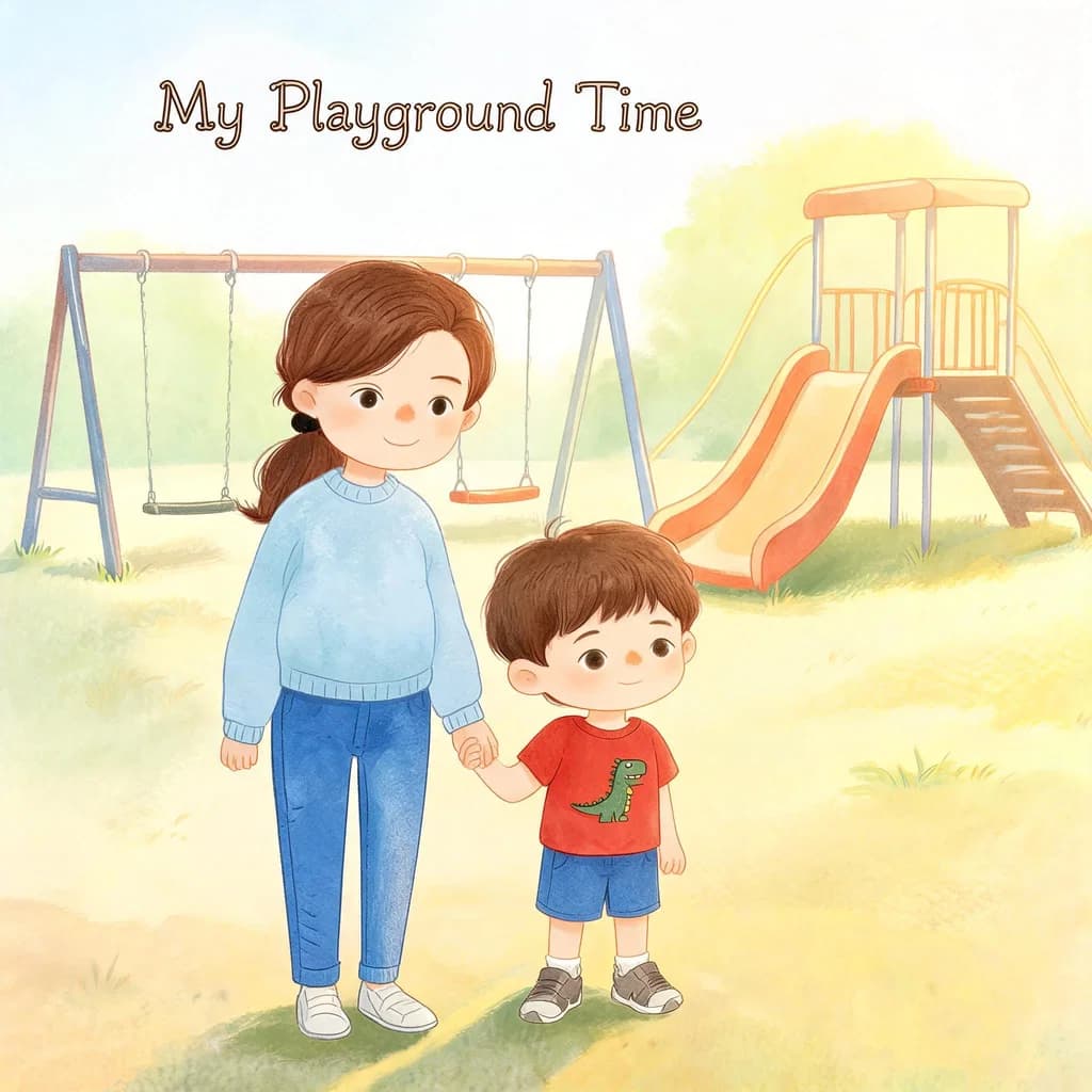 My Playground Time - portada de un cuento infantil generado con IA