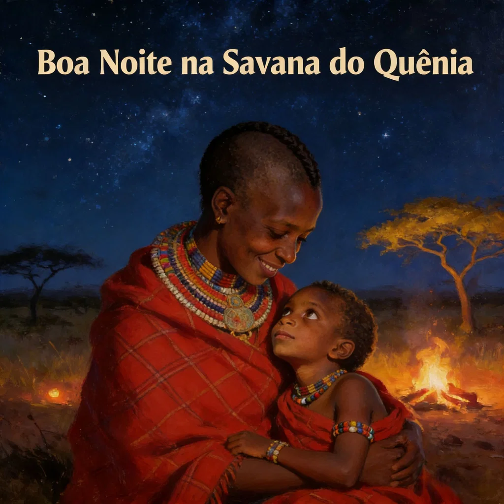 Boa Noite na Savana do Quênia