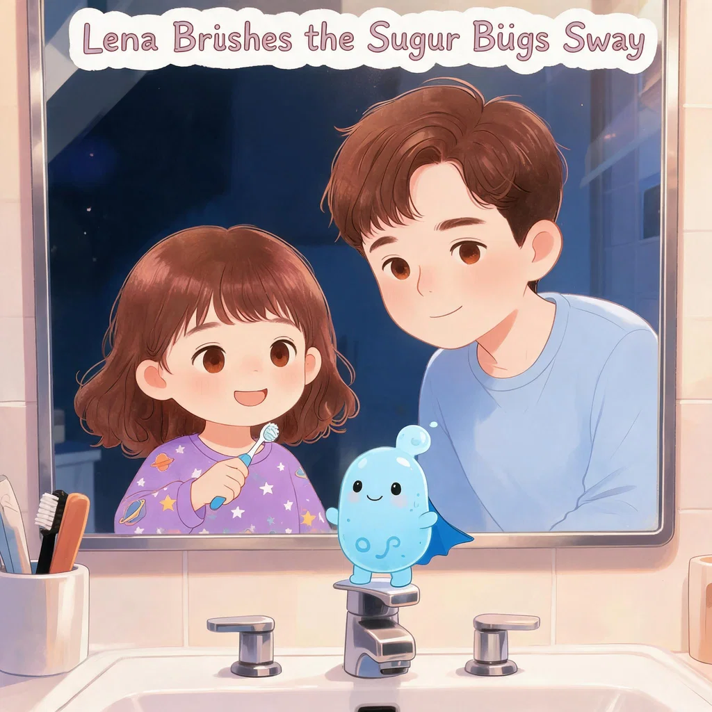Lena Brushes the Sugar Bugs Away