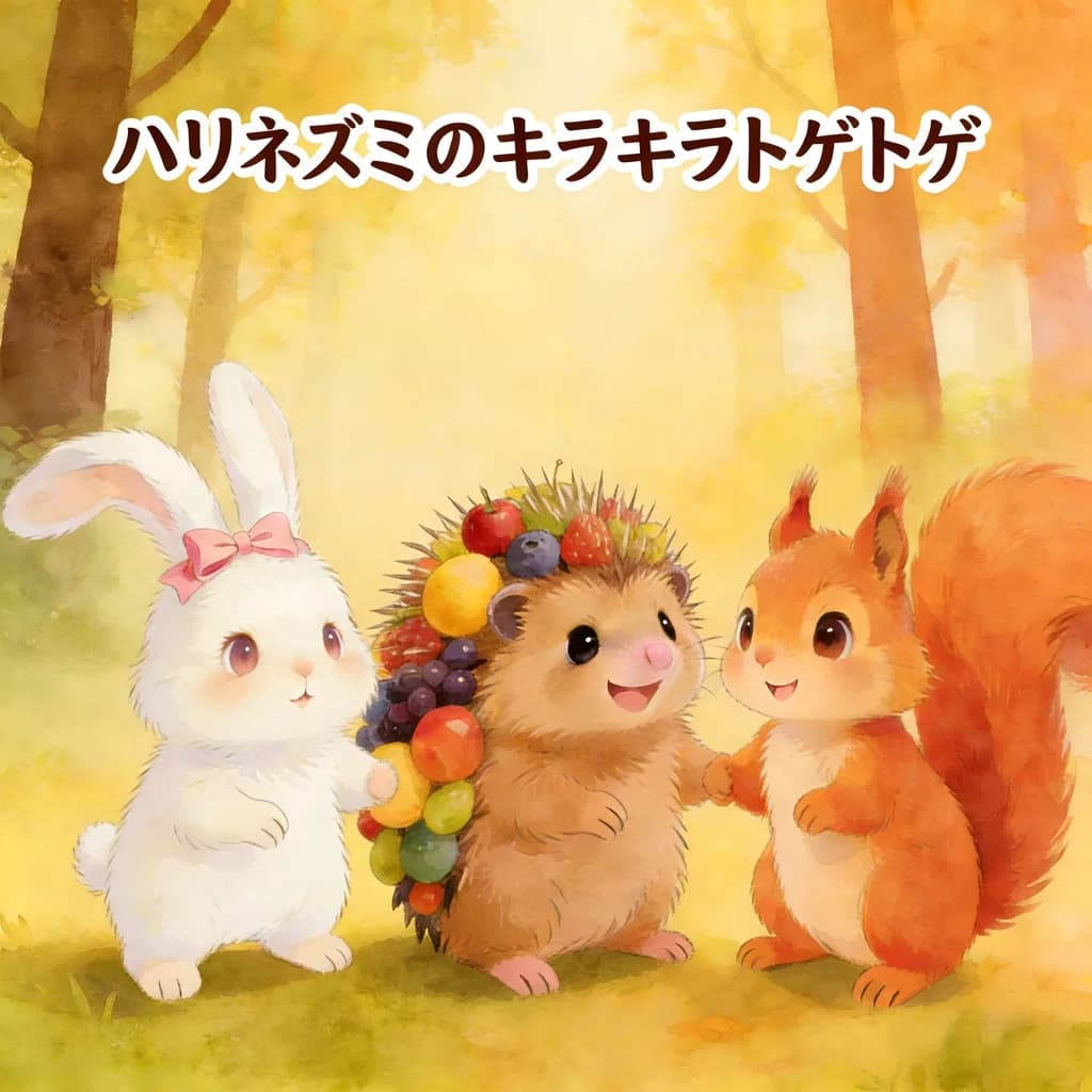 ハリネズミのキラキラトゲトゲ