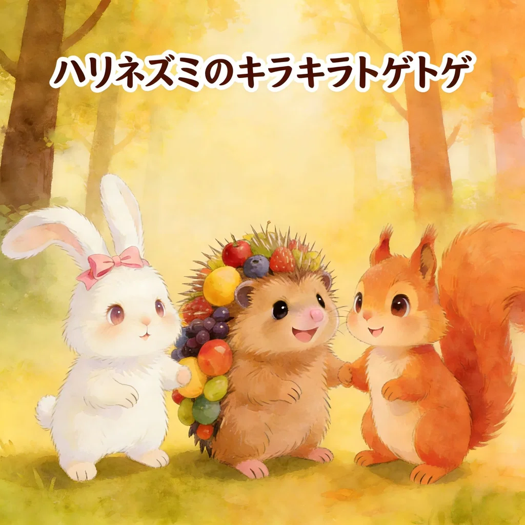 ハリネズミのキラキラトゲトゲ