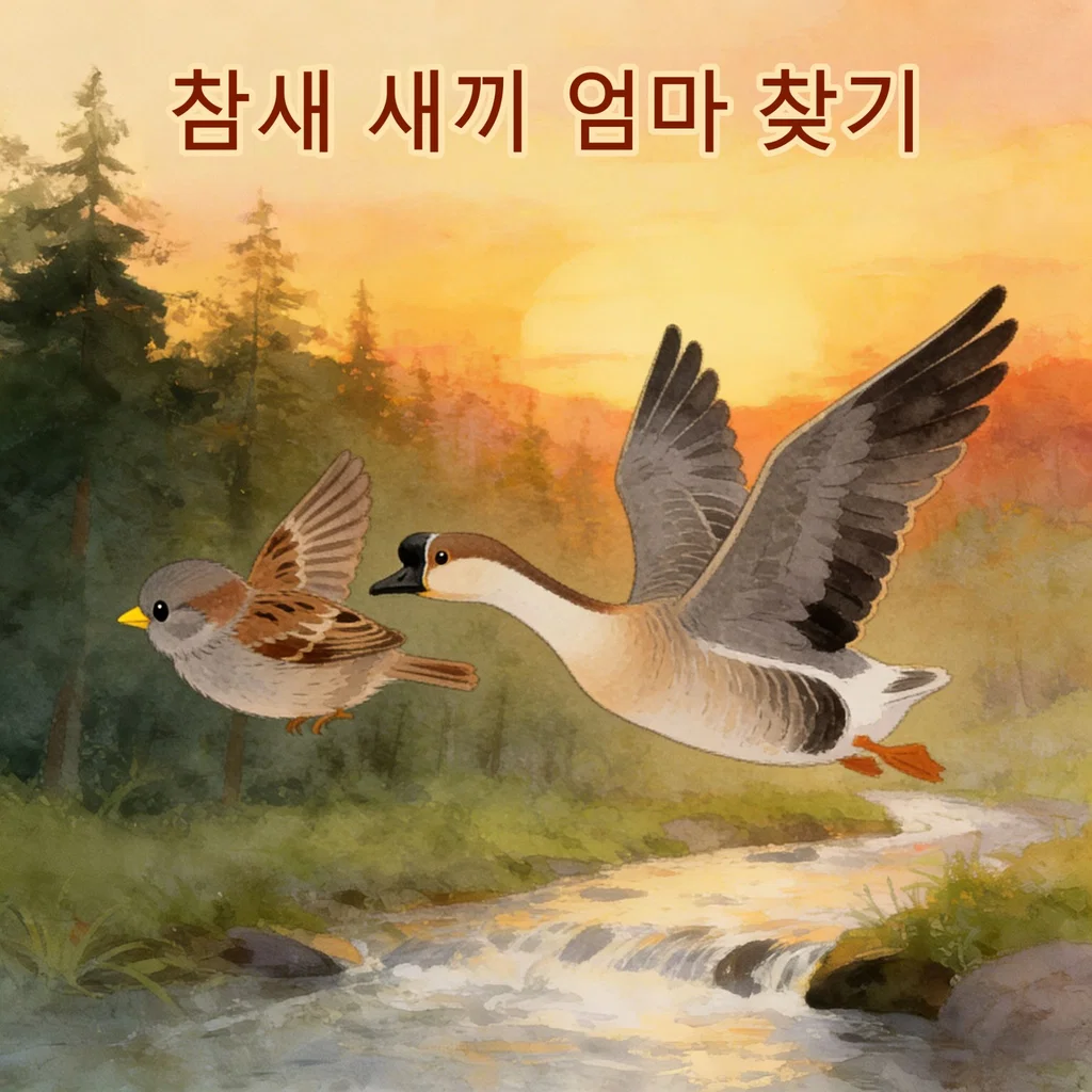 참새 새끼 엄마 찾기