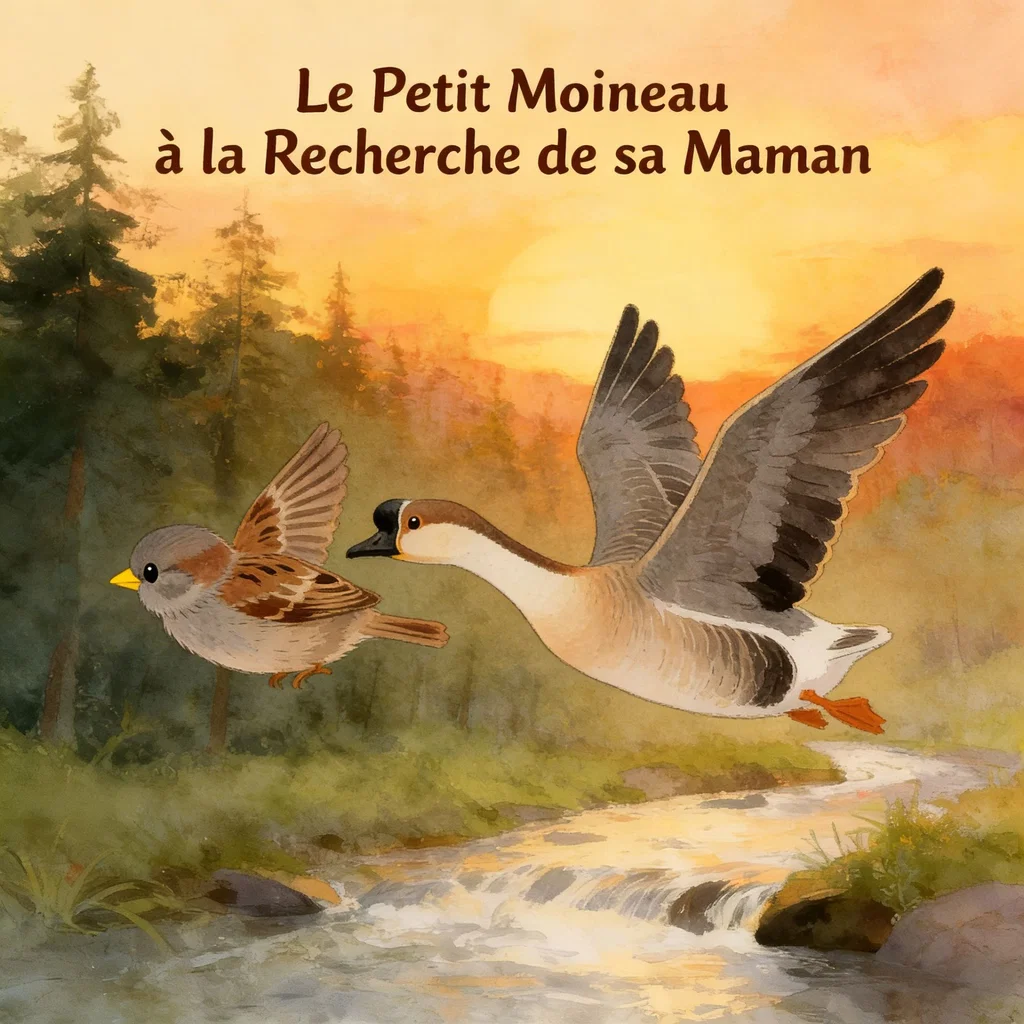 Le Petit Moineau à la Recherche de sa Maman