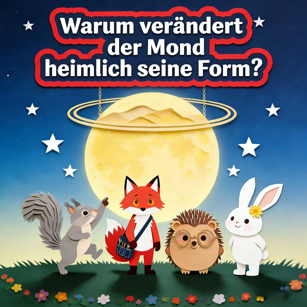 Warum verändert der Mond heimlich seine Form?
